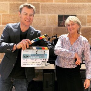 Rodger Corser Instagram - Lights, Camera....Elbow
Rolling on #season5 of @9doctordoctor aka #theheartguy 
It’s great to be back in #Whyhope with the family @tinabursill @thenicoledasilva @ryanjohnsonofoz @thebelindabromilow @hayleymcelhinney @chloebayliss5 @matt_castley @charles.z.wu