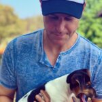 Rodger Corser Instagram - Meet “Eddie”, the newest member of our family. We did say no more kids a few years back...but we had to make an exception for this little guy. Thanks to our great friend Simmy @wanderingozzie_ who hosted us at her place in Coffs and help twist my arm to adopt the brother of their newest addition “Kevin”. Looking forward to reuniting our Jack Russell x Dachshund brothers, Ed & Kev very soon!! #puppylove🐶 #jackweenie #jackshund #ithoughtwewerepasttoilettraining #obviouslynot Coffs Harbour, New South Wales
