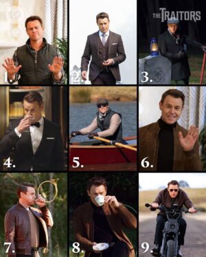 Rodger Corser Instagram - …and they said I don’t have range?! Pffft?!!?!
Okay…I’m terms of acting, I take your point but the ‘Wardrobe Range’ is definitely strong thanks to @laurenbushstyling & @csmith_makeup 
Almost giving @soniakruger a run for her money…well almost

@thetraitorsau 
Sun/Mon/Tues 7:30pm
@channel10au @10playau 

#clothesmaketheman #thetraitorsau #thetraitors #traitorsau