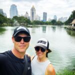 Rodger Corser Instagram - Parents gone wild in Bangkok baby!!! #bunniesinbangkok #letsgorabbitohs Lumpini Park