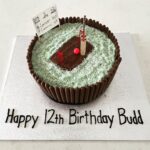 Rodger Corser Instagram - Happy Belated Birthday Buddo… Little bloke was too crook to have his party so it’s a couple of weeks late…but why not have a month of celebrations eh?🎉🎉🎉🎉🎉🎉 Now obviously all the skill went into crafting the @graynics replica bat and authentic scoreboard…but I suppooooose @renae.berry should get a mention for the other minor cake and icing stuff 😜 🏏🎂🏏🎂🏏 #womensweeklybirthdaycakebook #madebetterbydad