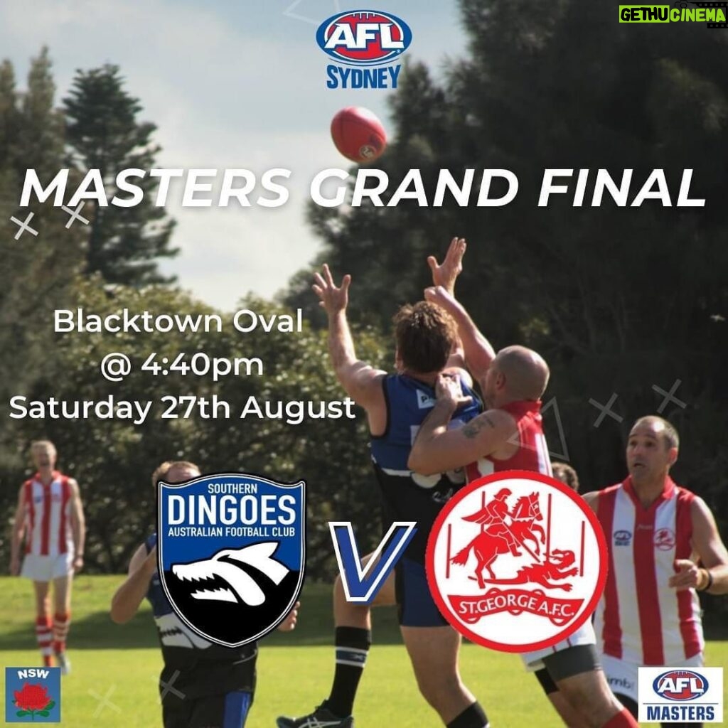 Rodger Corser Instagram - Nice of the @afl to pause the comp this week so all eyes are on big dance in Blacktown!! @aflsydneyofficial #mastersafl Grand Final Let’s Go boys!!! Get there early as seniors parking will be at a premium Hammies don’t fail me now… 🤘👴🏻🏆 Who needs @foxfooty or @7afl when you’ve got Facebook live…. https://facebook.com/events/s/2022-masters-grand-final-south/479775190317049/