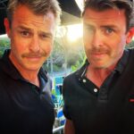 Rodger Corser Instagram - Backlit Bogan Brothers (70’s edition) #merryholidays #bringbackthestache #pubertyblues3 #ferrisisback