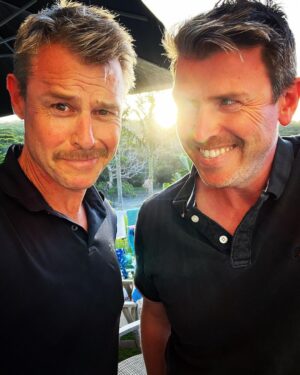 Rodger Corser Instagram - Backlit Bogan Brothers 
(70’s edition)
#merryholidays #bringbackthestache 
#pubertyblues3
#ferrisisback