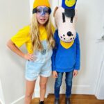 Rodger Corser Instagram – Belated Book Week…. 
Last one for Cilla.  Got to re-use good old dogman head again after a bit of surgery on the nose.
Sure…We’ll claim colour coordination was on purpose.
#minions #dogman #isminionsabook?