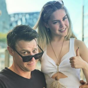 Rodger Corser Instagram - The apple doesn’t fall far…🤪🤪

Happy 20th Birthday my darling daughts!! We love you to the moon and back as your grandmother @jancorser would say. Big X’s &0’s from your Dad, Step Mummy and little sibs!!! 😘😘😘😘