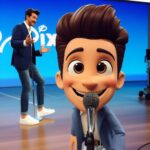 Rodrigo Faro Instagram - Entrei para a trend do momento! Qual vcs acharam mais parecido? 1, 2 ou 3? #pixar #personagempixar #inteligenciaartificial #bing