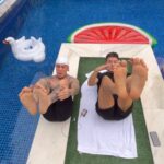 Rodrigo Faro Instagram - Fui passar um treino pro meu filho @mcdaniell mas ele tinha tomado muito whey…