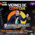 Rodrigo González Instagram – Nos vamos con nuevas funciones?
El viernes 28 estaré en @patioegana dándolo todo! Entradas por @comediaplaycom

Y el sábado 29 nos vamos a santa cruz, estaré en el @lospoetas.restaurante 

Reserve ya, show larga duración!