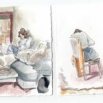 Rodrigo Goulão de Sousa Instagram - Glasgow - Anniesland #drawing #sketching #sketching #drawings #watercolour #watercolorpainting #art #livedrawing #artistsoninstagram