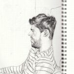 Rodrigo Goulão de Sousa Instagram - Black and white drawings from Lisbon Brussels and Paris #drawing #sketchbook #sketching #uniballpen #pencil #art #artistsoninstagram