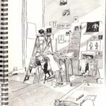 Rodrigo Goulão de Sousa Instagram - Black and white drawings from Lisbon Brussels and Paris #drawing #sketchbook #sketching #uniballpen #pencil #art #artistsoninstagram