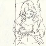 Rodrigo Goulão de Sousa Instagram - On the train in Scotland #drawing #watercolors #livedrawing #sketchbook #sketch #art #artistoninstagram