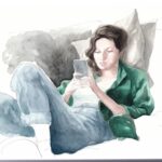 Rodrigo Goulão de Sousa Instagram - Glasgow - Anniesland #drawing #sketching #sketching #drawings #watercolour #watercolorpainting #art #livedrawing #artistsoninstagram