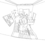 Rodrigo Goulão de Sousa Instagram - Giant in the hotel #drawing #draw #sketch #sketchbook #hotel #fantasy