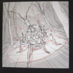 Rodrigo Goulão de Sousa Instagram - Giant insect in the woods- Trying to do some horror themed animations #animation #drawing #digitalart #cartoon #2danimation #after #characterdesign #art #cg #horror #horrormovies #creepy #scary