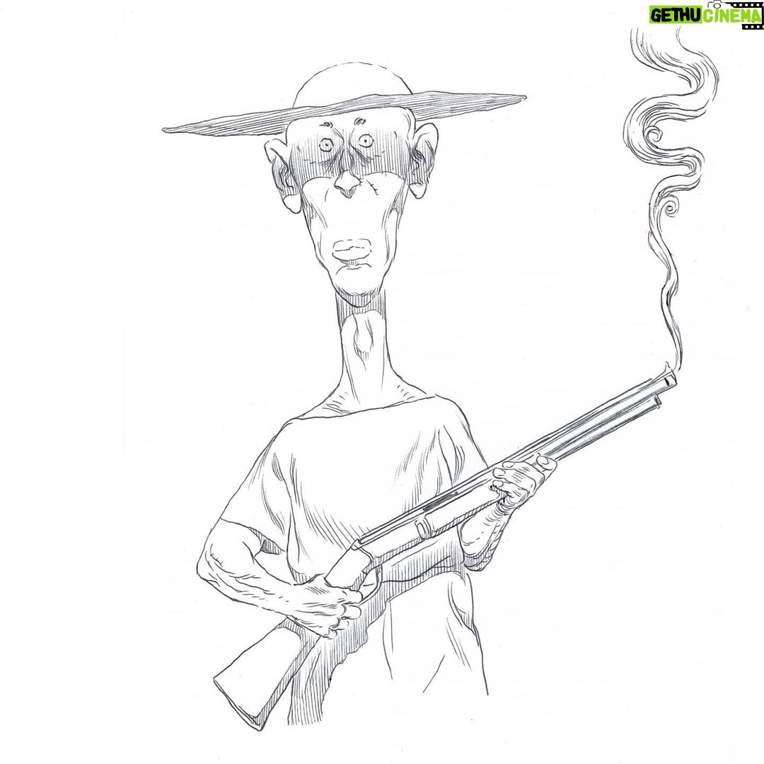 Rodrigo Goulão de Sousa Instagram - #drawing #pen #hunter #gun #digitalart #art #color