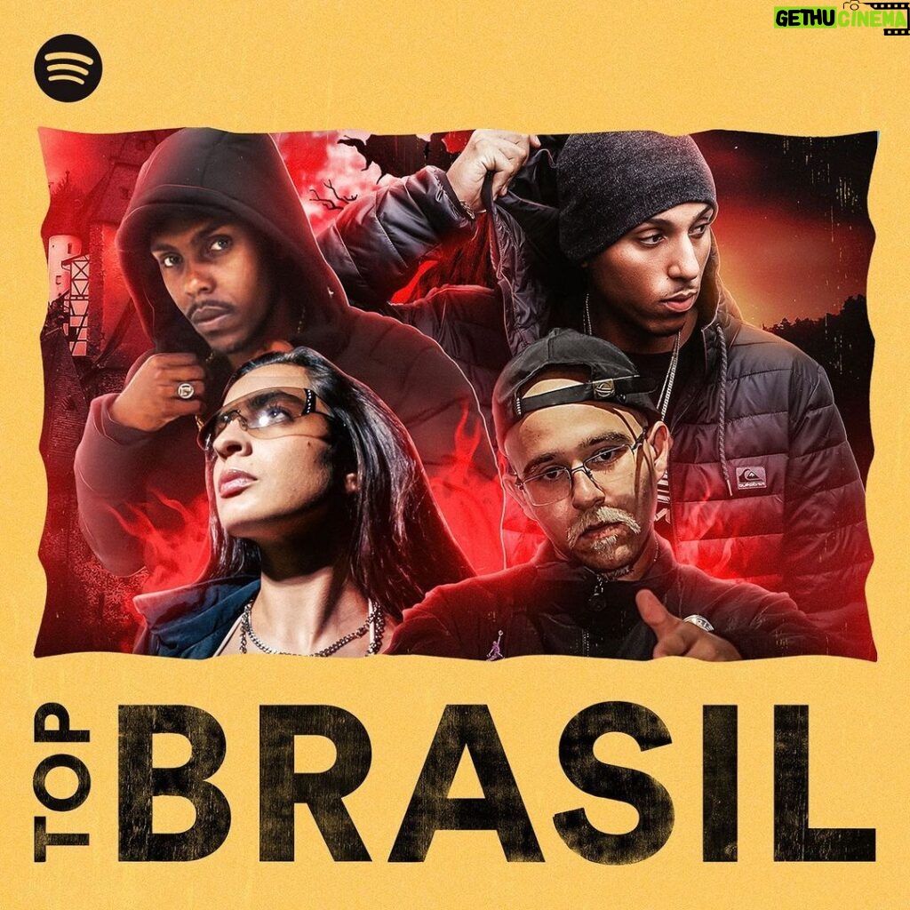 Ronaldinho Instagram - O novo hit do Brasil 🧙🏾‍♂️🔥 Obrigado @spotifybrasil, "Baile do Bruxo" está na capa da TOP BRASIL! Somos #2 Brasil hoje!! O #1 vem ai... #BaileDoBruxo Modo Hard