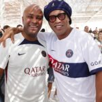 Ronaldinho Instagram - ✨🏁 Our former Parisian @ronaldinho was invited by @qatarairways to attend the 2023 Qatar Grand Prix! ✨🏁 Notre ancien parisien @ronaldinho, invité par @qatarairways pour assister au Grand Prix du Qatar 2023 ! ❤️💙 Also, got the opportunity to catch @davidbeckham and Didier Domi, who also wore the Parisian colors! ❤️💙 L’occasion de retrouver @davidbeckham et Didier Domi, ayant eux aussi porté les couleurs parisiennes ! Losail International Circuit