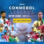 Ronaldinho Instagram – Los esperamos a todos el 5 de diciembre en el estadio DRV PNK a las 8 pm!! 
Conseguí tus entradas en ticketmaster.com 🤙🏾