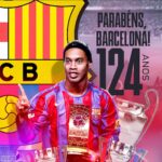 Ronaldinho Instagram – Parabéns, Barcelona, pelos 124 anos de história e glórias! 🎉🔵🔴 É um orgulho fazer parte dessa trajetória única e especial da minha carreira. 🙌⚽ 

Venha viver a magia do futebol com o app R10 Score! 🌟⚽ Baixe agora gratuitamente no seu celular e mergulhe nas emoções do esporte, com estatísticas, calendários de jogos, resultados em tempo real, notificações ao vivo e muito mais. 📱💚🖤 #R10Score