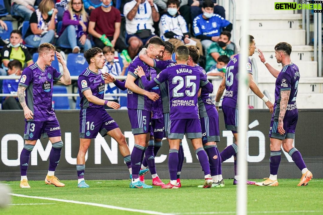 Ronaldo Instagram - ¡¡Qué partidazo del Pucela!! 💜🙌 4 goles ante el rival que menos recibe como local ⚽⚽⚽⚽ Y lo más importante: recuperar a Raúl Carnero, Hervías e Iván Sánchez 💪 🚀