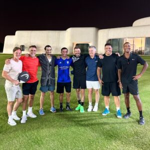 Ronaldo Instagram - Tarde de padel entre amigos. Obrigado pelo convite H.E. Sheik Jassim Bin Hamad Al Thani.