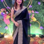 Rooqma Ray Instagram - Every day is a reason to celebrate when you wear BLACK. #instagram #instagood #instadaily #instafashion #instalove #black #blacksaree #sareelove #indianwedding #weddingseason #instaphoto