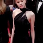 Rosé Instagram - CANNES dressed in @ysl @anthonyvaccarello. Extremely honored and excited to support your beautiful film Strange Way of Life here at the Cannes Film Festival, Anthony ❤️ thank you so much for inviting me.