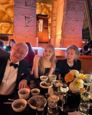 Rosé Instagram - Thank you for having me last night @sulwhasoo.official for this eventful evening to celebrate the exciting new chapter and partnership with @metmuseum 🤎