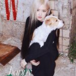 Rosé Instagram - Happy holidays from @wkorea 🩵