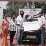Roshna Ann Roy Instagram - …♥️. What a blessed time of year.♥️ Every new car is a dream come true. ♥️ . . @kichutellus #i20 #hundai #i20drive♥️ moments ♥️#love Kerala