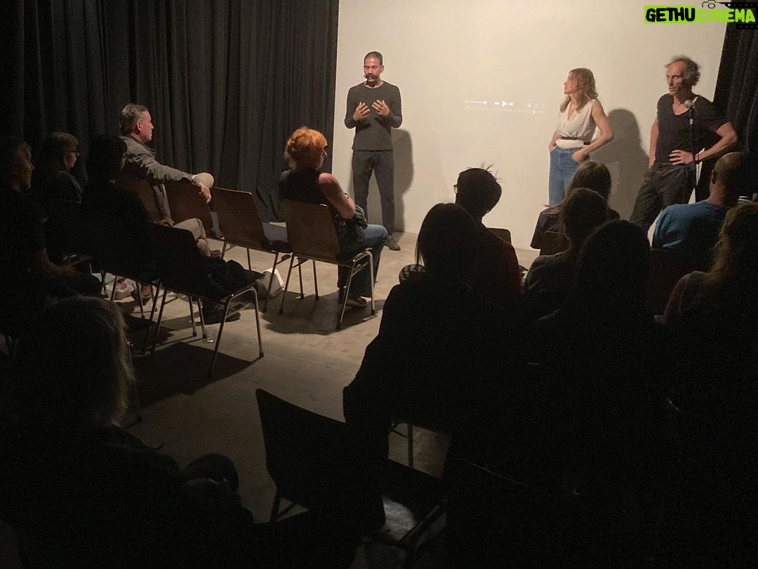 Rouzbeh Rashidi Instagram - Thanks a million to everyone who attended our @experimentalfilmsociety event last night at @wolfkinogang. Special thanks to Kerstin Cmelka (@kerstin.cmelka) and Mario Mentrup (@mariomentrup), who presented the 'Krampa β Expanded Cinema Version' to the audience. Also, thanks to anyone who participated in a very intimate and extended question and answer session, I felt we could go on forever. Finally, our gratitude goes to the incredible team at the #wolfkinogang for hosting and facilitating us. Engagement with the audience to this level always makes everything worthwhile, which I have seen and sensed from our recent events in Berlin, so I thank you all again for attending. Photos by @ostrovelika ππ· Berlin, Germany