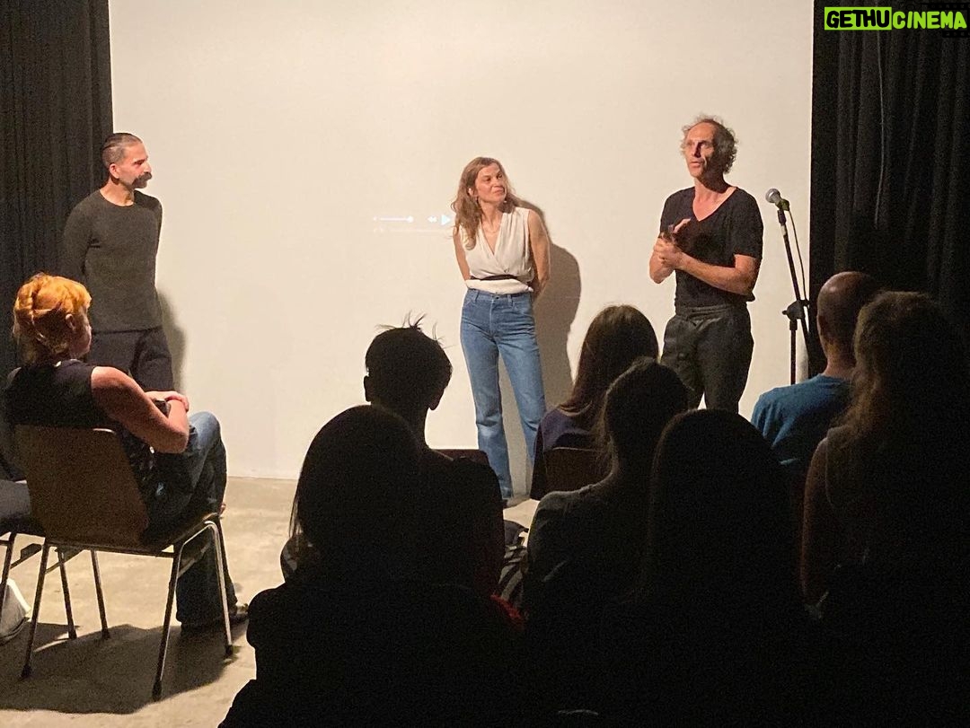 Rouzbeh Rashidi Instagram - Thanks a million to everyone who attended our @experimentalfilmsociety event last night at @wolfkinogang. Special thanks to Kerstin Cmelka (@kerstin.cmelka) and Mario Mentrup (@mariomentrup), who presented the 'Krampa β Expanded Cinema Version' to the audience. Also, thanks to anyone who participated in a very intimate and extended question and answer session, I felt we could go on forever. Finally, our gratitude goes to the incredible team at the #wolfkinogang for hosting and facilitating us. Engagement with the audience to this level always makes everything worthwhile, which I have seen and sensed from our recent events in Berlin, so I thank you all again for attending. Photos by @ostrovelika ππ· Berlin, Germany