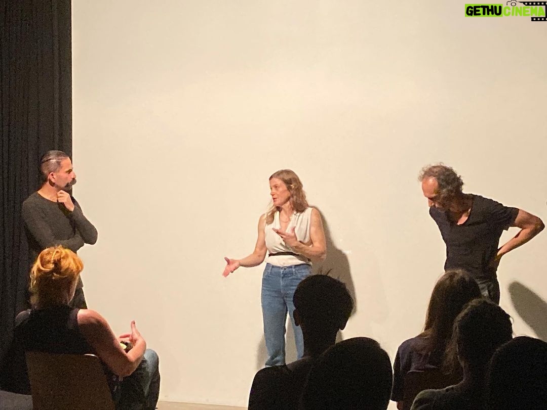 Rouzbeh Rashidi Instagram - Thanks a million to everyone who attended our @experimentalfilmsociety event last night at @wolfkinogang. Special thanks to Kerstin Cmelka (@kerstin.cmelka) and Mario Mentrup (@mariomentrup), who presented the 'Krampa β Expanded Cinema Version' to the audience. Also, thanks to anyone who participated in a very intimate and extended question and answer session, I felt we could go on forever. Finally, our gratitude goes to the incredible team at the #wolfkinogang for hosting and facilitating us. Engagement with the audience to this level always makes everything worthwhile, which I have seen and sensed from our recent events in Berlin, so I thank you all again for attending. Photos by @ostrovelika ππ· Berlin, Germany