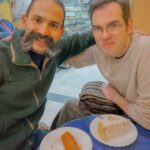 Rouzbeh Rashidi Instagram - With my dear friend Nikola Gocić in Niš, Serbia. How could we not be so happy with all these cakes 🍰🥲 Photo by @ostrovelika