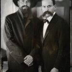 Rouzbeh Rashidi Instagram - Twenty years of friendship and 128 years of history of cinema. Herr @jannclavadetscher and me in Chur, Switzerland 🇨🇭 Photo by @ostrovelika