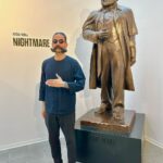 Rouzbeh Rashidi Instagram - Herr #karlmarx and I, stuff of nightmares. Communism / Vaporwave 📽️🎞️🎥 Photo by @ostrovelika Prague, Czech Republic