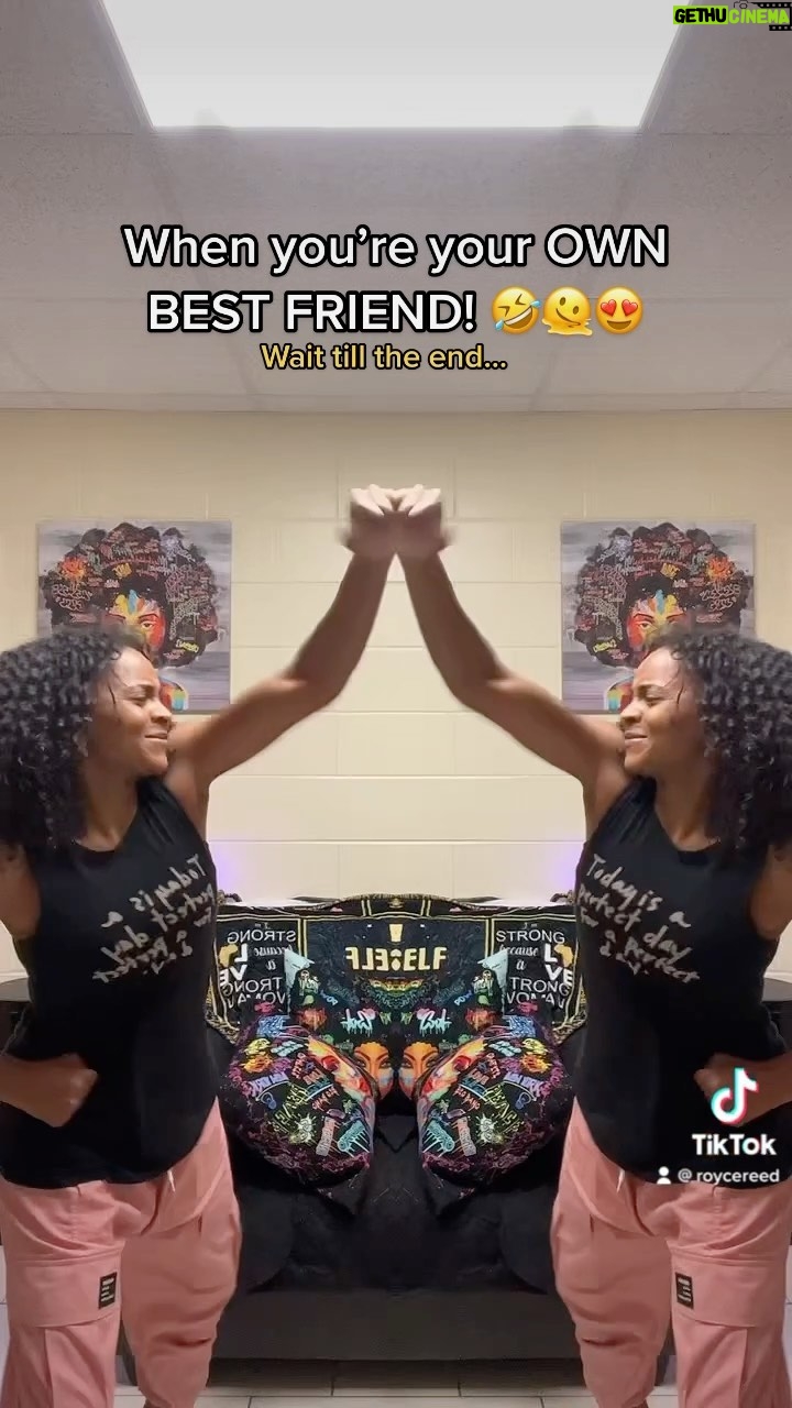 Royce Reed Instagram - Good Morning! Happy Friday! Don’t be rude, say it back!!! When you are your own best friend you have conversations with yourself. You ask questions and you answer them. Some people think that’s weird. I tend to think it’s perfect because I’m always right. 🤷🏽♀️🤣😇🥰 #hypeyourbestieup #bestfrienddance #2023 #nobeat #twinsdance #roycereed #foryou #fyp #trending #dancemom #bcu #bethunecookman #HallMom #dormlife #viraldances