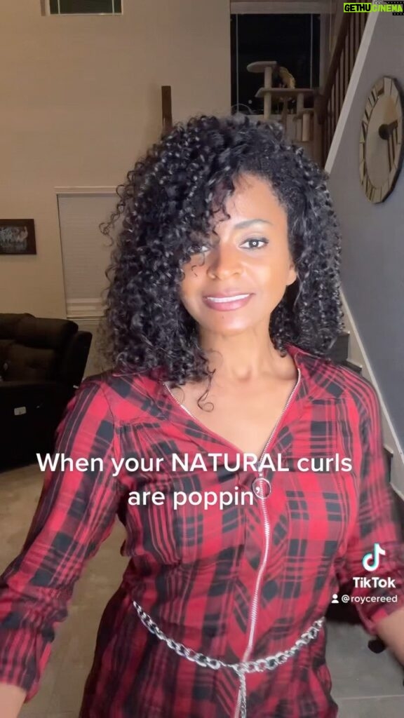 Royce Reed Instagram - When your natural curls are just Poppin, so you dance… 🤣🫠🥰😍❤️👅 #naturalhair #naturalcurls #roycereed #justdance I achieved this with @patternbeauty hair products…