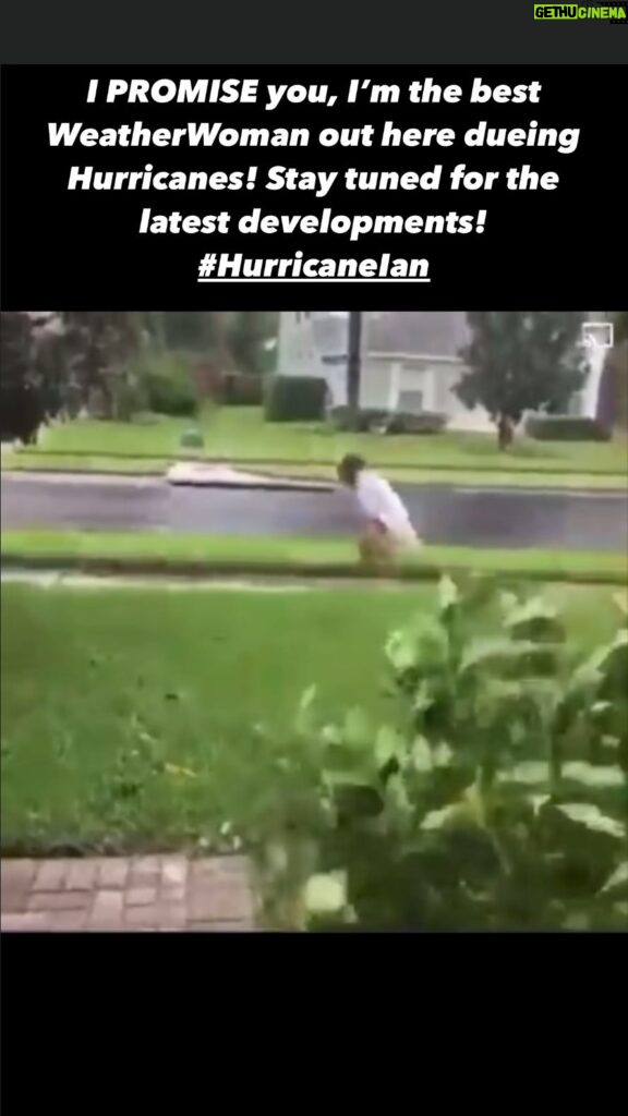 Royce Reed Instagram - I PROMISE you, I’m the best WeatherWoman out here DURING Hurricanes! (Excuse the typo) Stay tuned for the latest developments! #HurricaneIan #roycereed #weatherwoman #hurricaneianupdates #WeatheRoyce Florida