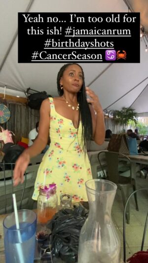 Royce Reed Instagram - I’m too old for this! WHAT THE HECK WAS THAT?! Birthday celebration is OVER! Lol #cancerseason #zodiac #roycereed #fyp #foryou #shots #dukanoojamaicankitchen #miami #southbeach #happybirthday ♋️🦀