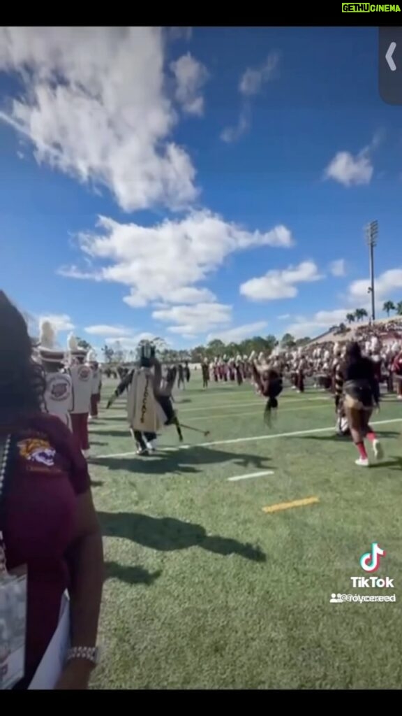 Royce Reed Instagram - Me: Tumble PAST the band or turn at the 50… @bcubadcats_nicara 💛 : YOLOOOOO! Best “If _ was a person” comment wins!!! 🤦🏽‍♀️🤣❤️😬 #Yikes #cheerfails #hbcucheer #hbcuband #bethunecookman #bcubadcats Bethune-Cookman University