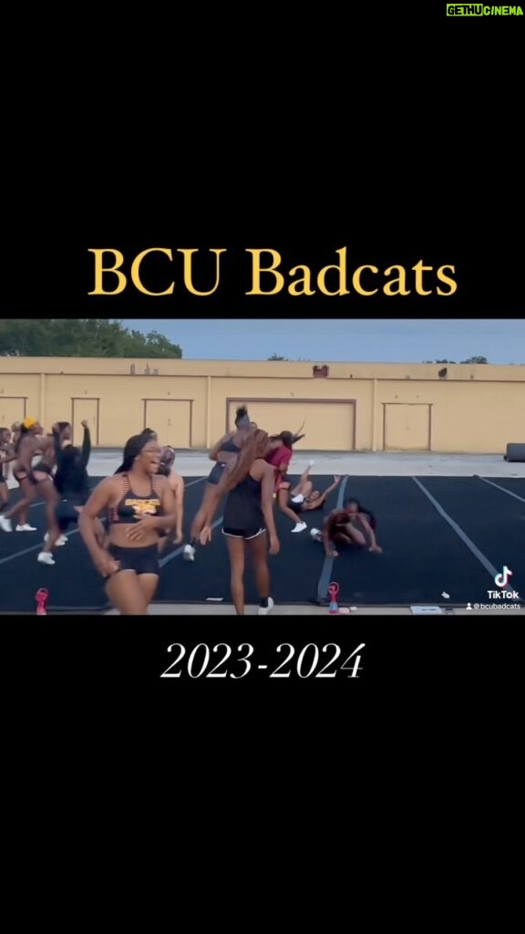 Royce Reed Instagram - Week One- Day 2! Skills Check! Your 2023-2024 B-CU Badcats are out here working hard on their road to Nationals while also cheering on our Athletic Teams! #Teamwork #Support #Pride #Wildcats #bethunecookman #BCUBadcats Congrats @bcubadcats_jabria on her full!!! Bethune-Cookman University