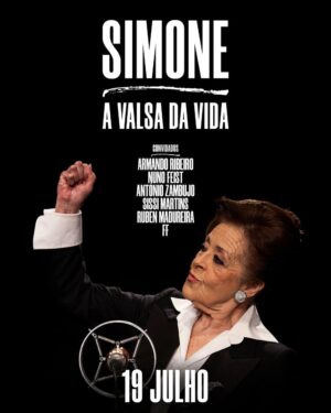 Ruben Madureira Instagram - "Esta palavra saudade
Sete letras de ternura
Sete letras de ansiedade
E outras tantas de aventura.
Minha querida Simone e que tamanha honra será esta aventura! 
19 Julho - 18hrs
Teatro Tivoli.

Serão cumpridas todas as regras impostas pela DGS.😷