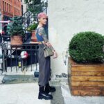 Ruby Rose Instagram - Peekaboo NYC. 🥰😍 I love the fall. X Thank you @fendi @silviaventurinifendi @mrkimjones #fendipeekaboo #ad Image description Slide one: I am standing in a NY street, next to a potted plant and a stairway. I’m wearing a new bag and my hair is pink and my heart is full. Slide two: Someone ( a friend of mines son ) asked me to wear this dress, I’ve never worn a wrap dress and put it on back the front originally.. I corrected it for this photo. I have sunglasses on, but am inside, don’t judge me. Slide three: I am sitting in a taxi cab, petting my new bag because I’m a little awkward.