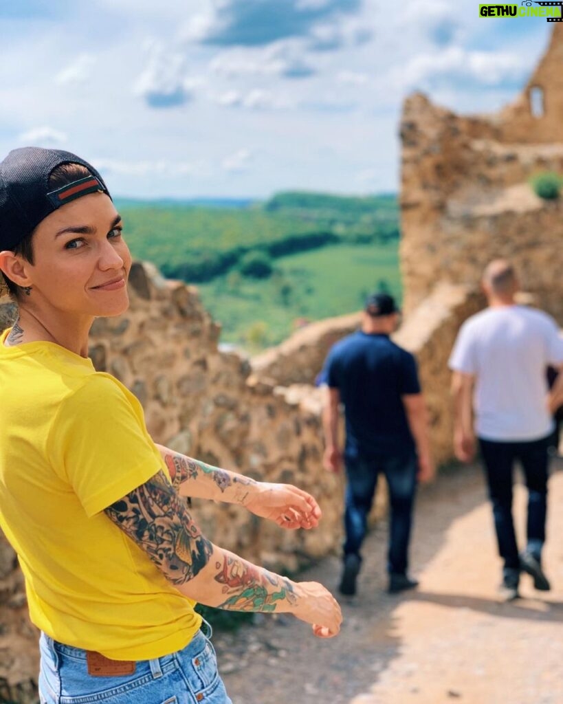 Ruby Rose Instagram - Come on baby let's get out of this town I got a full tank of gas with the top rolled down.