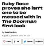 Ruby Rose Instagram - Meet Ali. Doorman, coming out in the fall.
