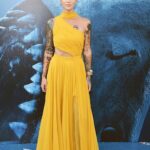 Ruby Rose Instagram – What an amazing night. Can’t wait for you to see @megmovie I was so blessed to work with such amazing people on this film. 
Hair: @riawna 
Styling: @bradgoreski 
Make up: @missjobaker
