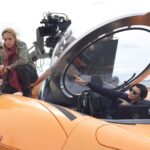 Ruby Rose Instagram – @jessica_mcnamee contemplating the inner workings of the spirit and life itself … and Jaxx trying to remember where she secretly installed the sound system in the gliders. BTS @megmovie